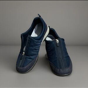 Easy Spirit Dark Blue Zip-Up Athletic Shoes